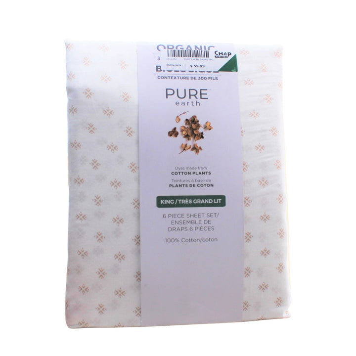 Pure Earth - Ensemble de draps, 6 pièces