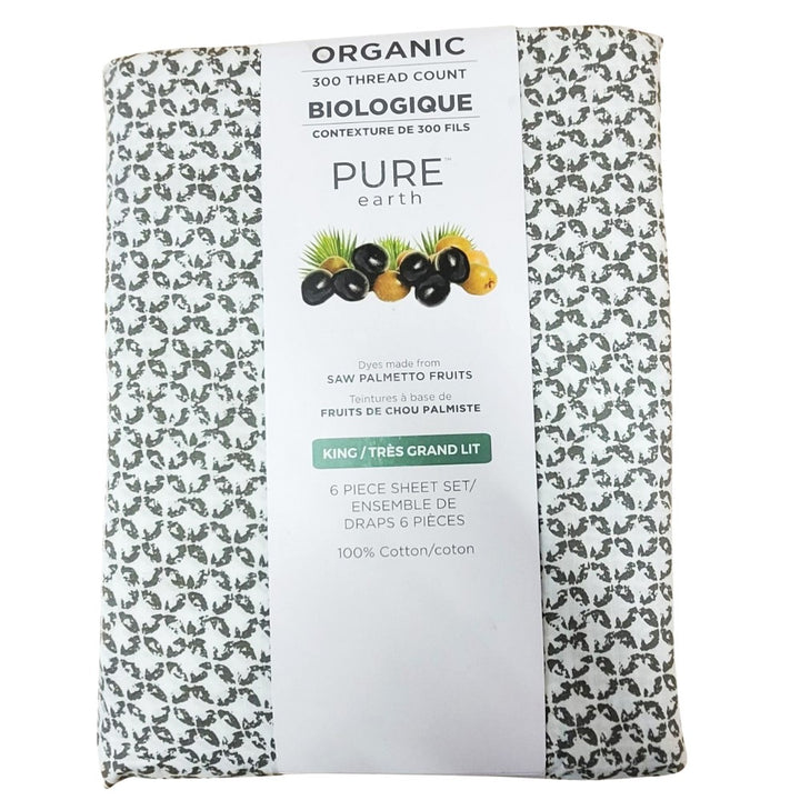 Pure Earth - Ensemble de draps, 6 pièces