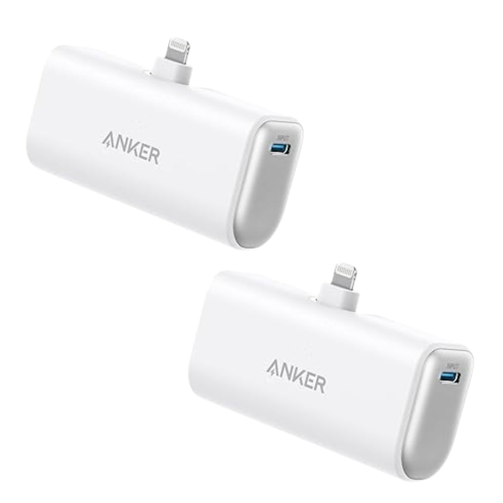 Anker Portable Power Bank with Built-In Lightning Connector - 2-Pack