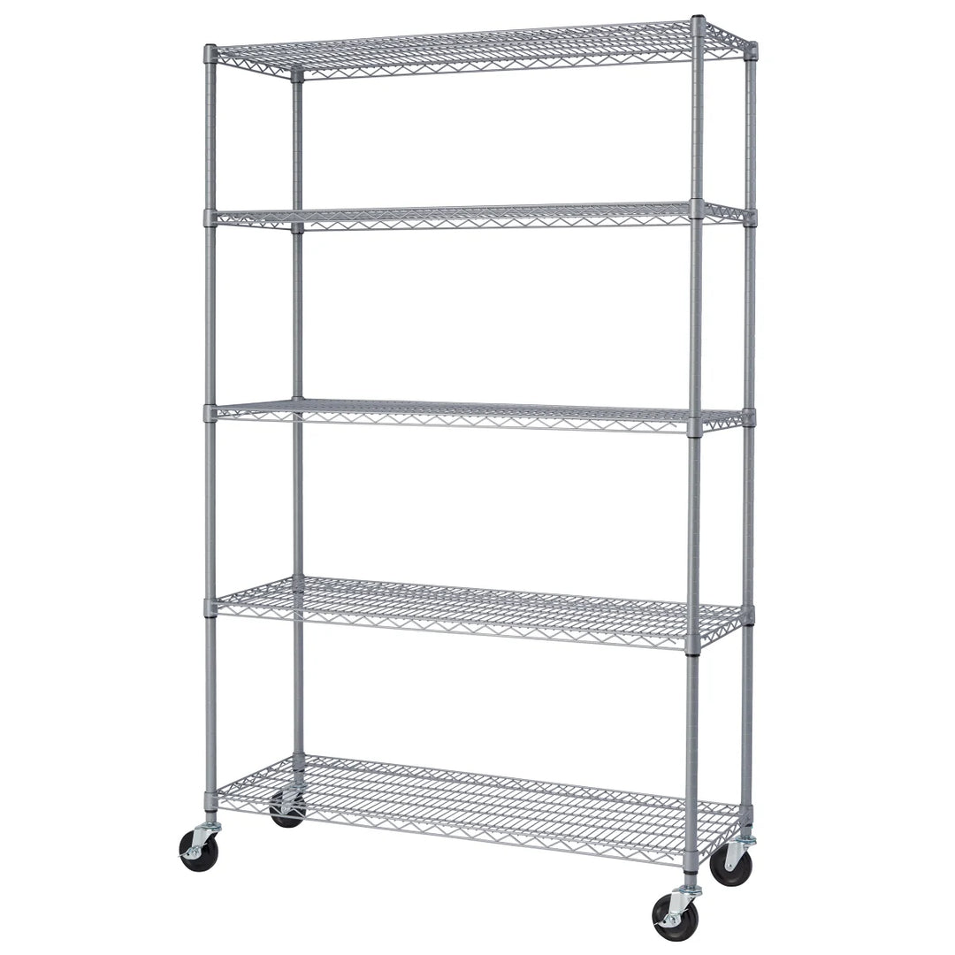 Trinity NSF Certified 5-Tier Outdoor Wire Shelving Rack