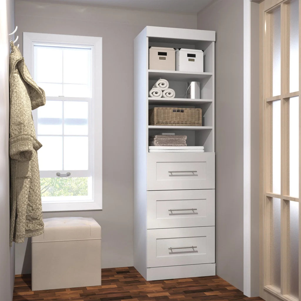 Bestar Boutique Closet Organizer with Drawers