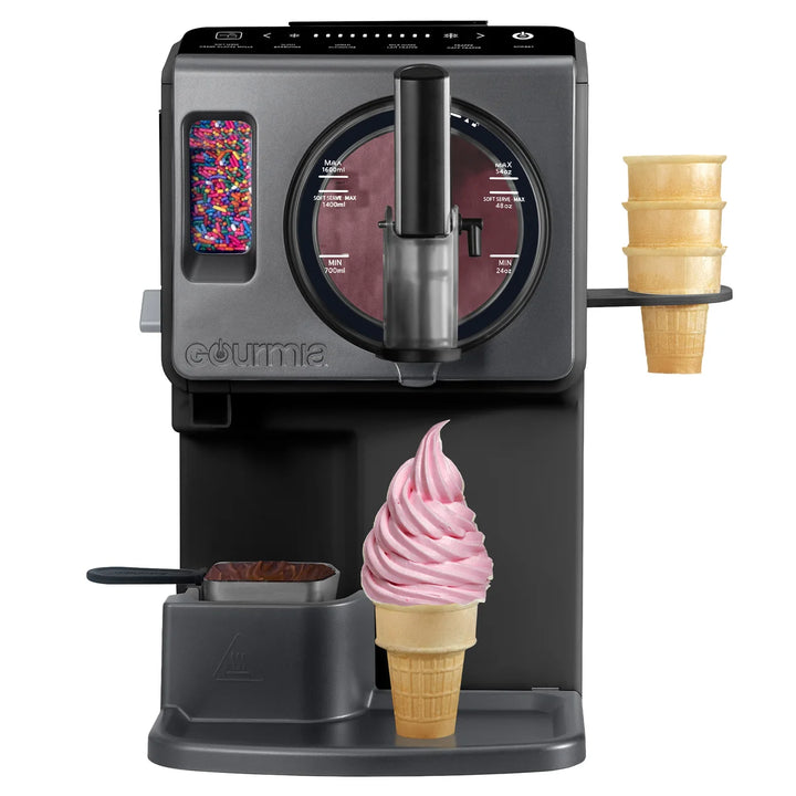 Gourmia - Machine automatique à crème glacée et à boissons glacées, 2 L