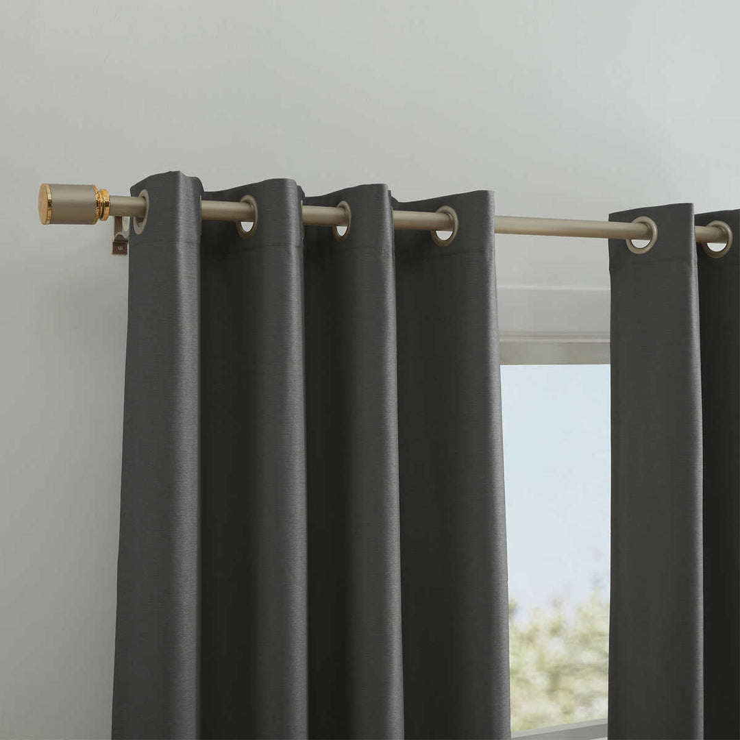 Silk Home Bon Luxe Varsity Collection 2-Piece Blackout Curtain Panel Set