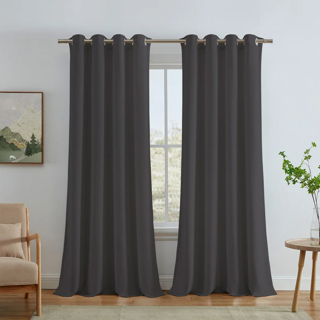 Sun & BLK - Panneau de rideau occultant Velvet Collection, 2 panneaux