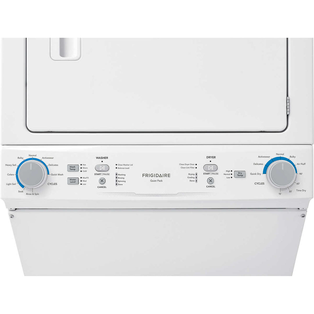 Frigidaire - 4.5 cu ft Washer and 5.5 cu ft Dryer Stacked Set