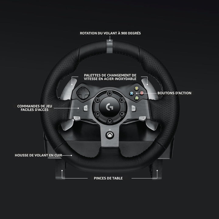 Logitech - G920 Driving Force Racing Wheel + Pedals + Shifter