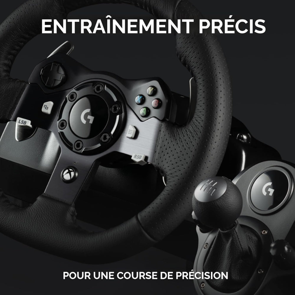 Logitech - G920 Driving Force Racing Wheel + Pedals + Shifter