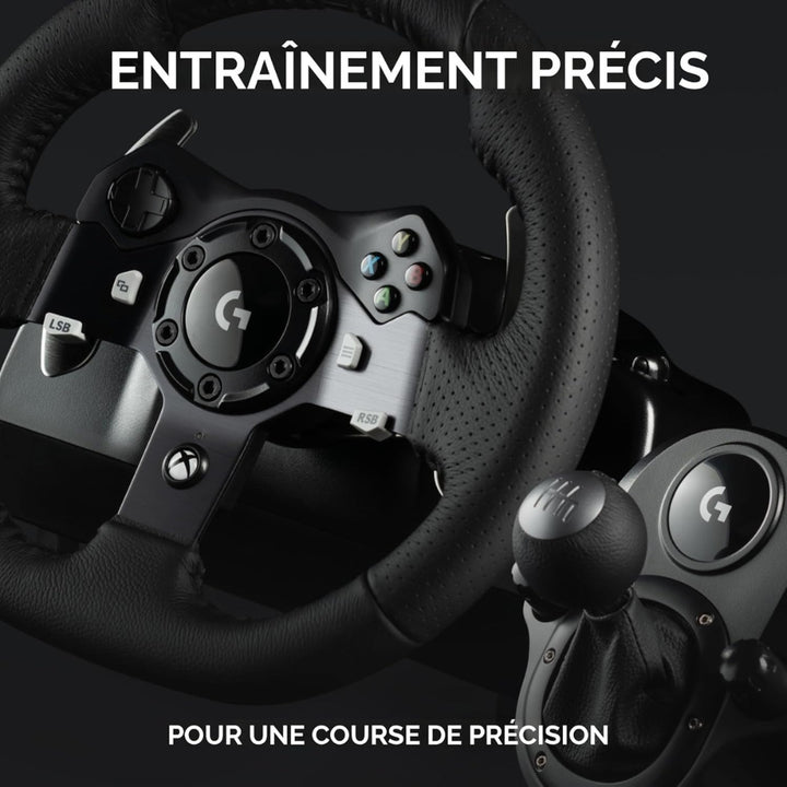 Logitech - G920 Driving Force Racing Wheel + Pedals + Shifter