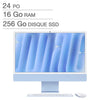 Apple - iMac de 24 po, puce M4 d’Apple, 16 Go RAM, 256 Go SSD, Français