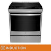 GE - 30" slide-in induction range, 5.3 cu ft