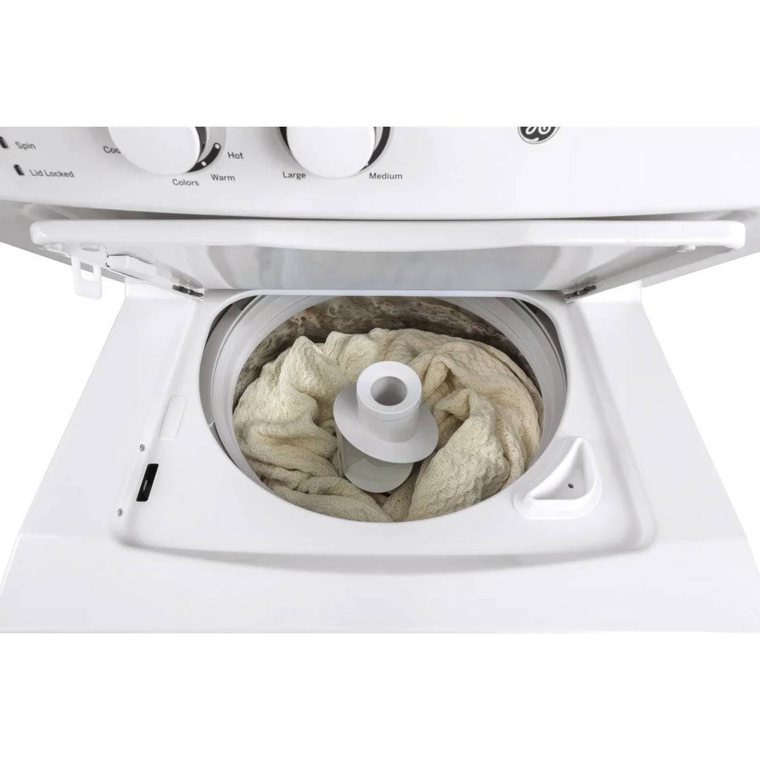 GE - 27 in. washer dryer set with 4.4 cu. ft. washer (I.E.C) and 5.9 cu. ft. dryer