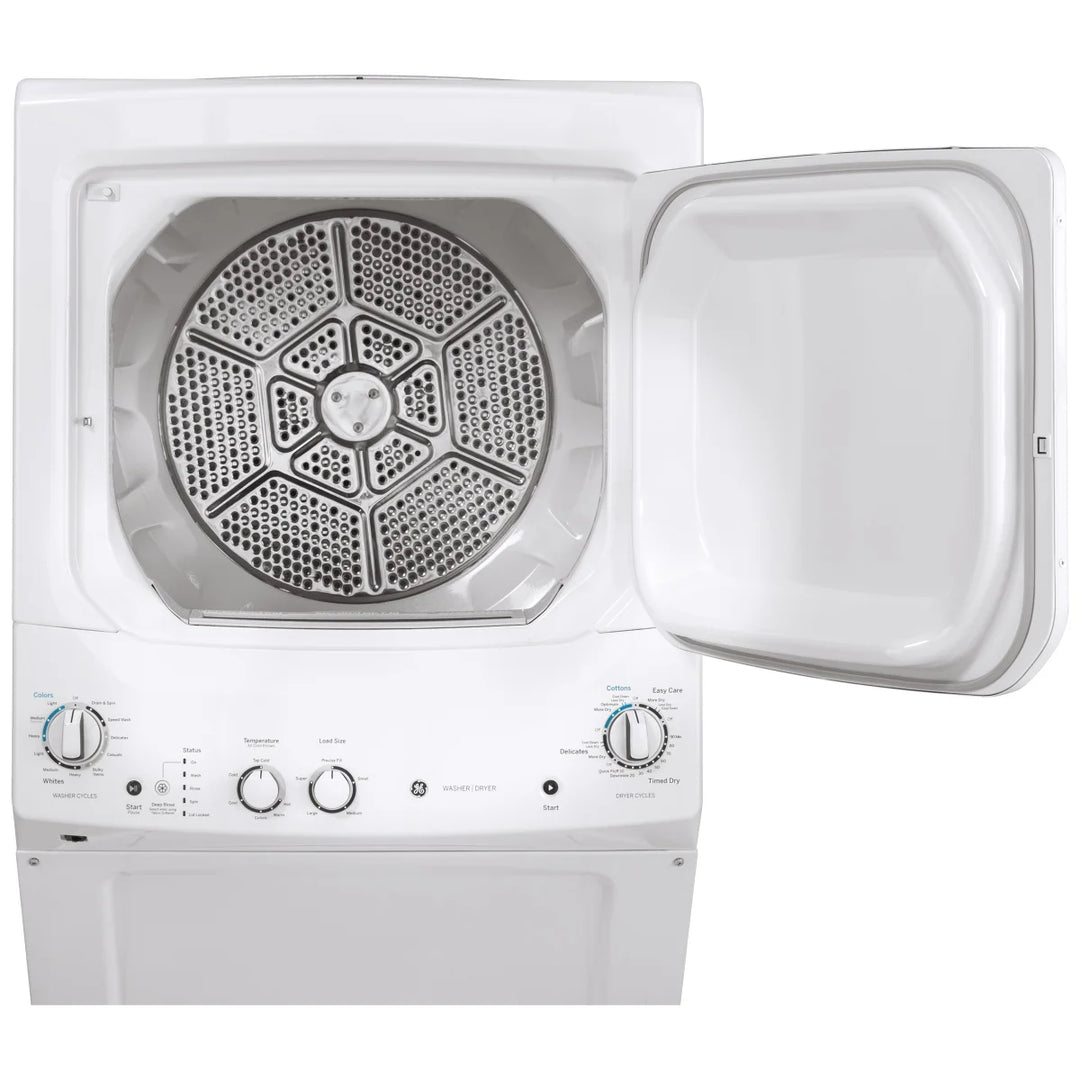 GE - 27 in. washer dryer set with 4.4 cu. ft. washer (I.E.C) and 5.9 cu. ft. dryer