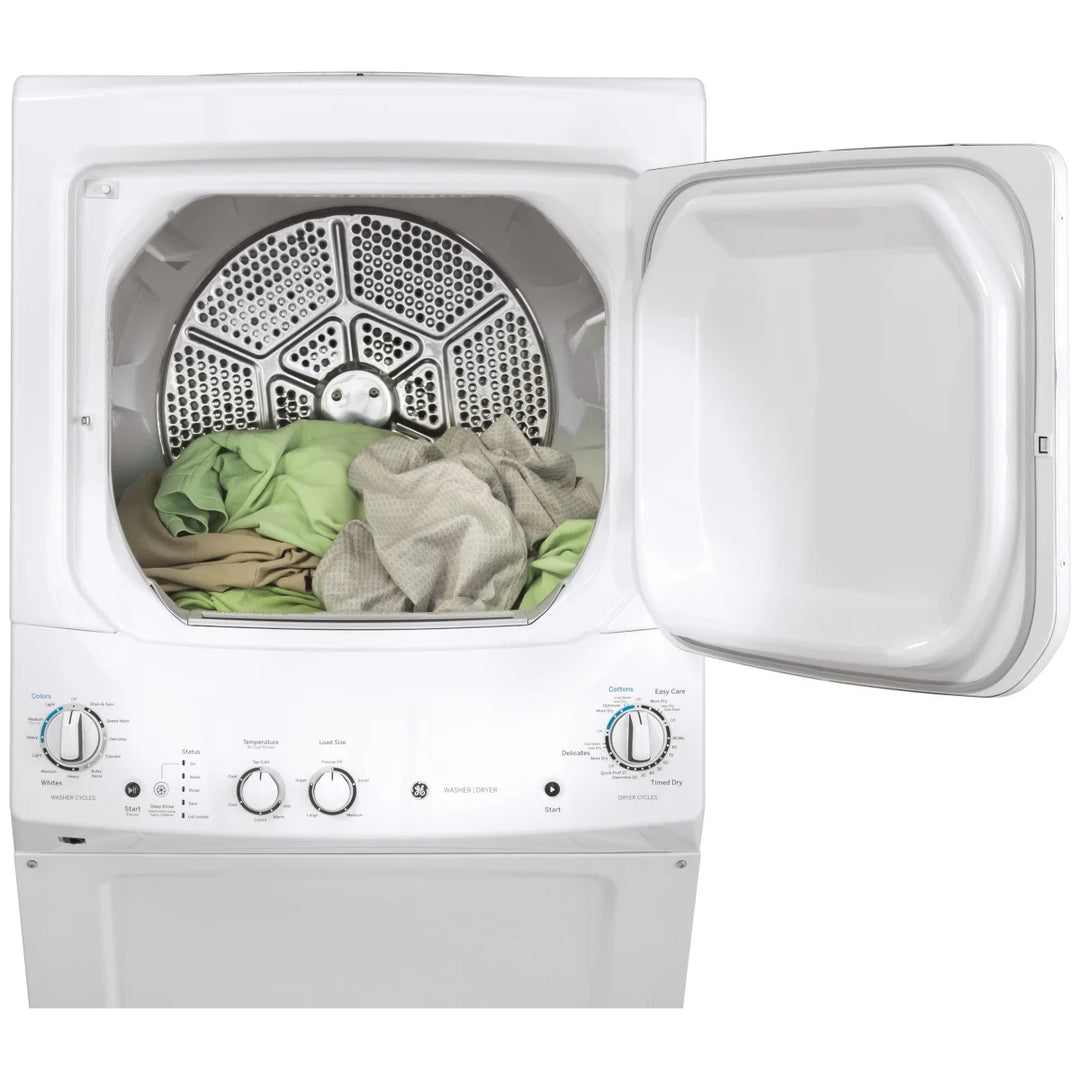 GE - 27 in. washer dryer set with 4.4 cu. ft. washer (I.E.C) and 5.9 cu. ft. dryer