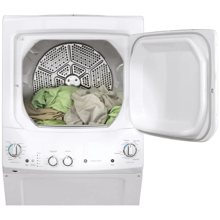 GE - 27 in. washer dryer set with 4.4 cu. ft. washer (I.E.C) and 5.9 cu. ft. dryer