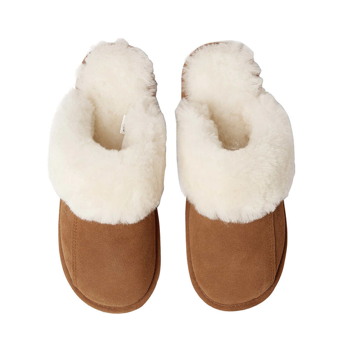 Tilley - Pantoufles en peau de mouton pour femme
