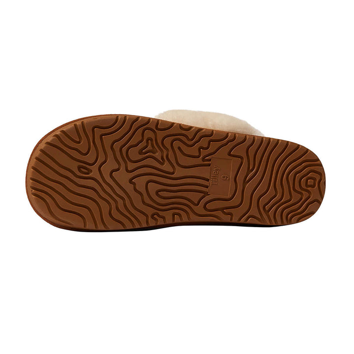 Tilley - Pantoufles en peau de mouton pour femme