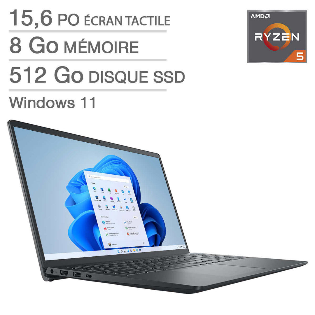 Dell – Inspiron 15 i3535-A766BLK-PUS Computer, AMD Ryzen 5 7530U