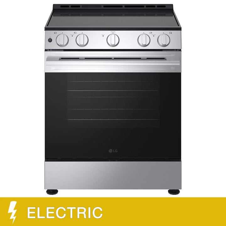 LG - 30 in. slide-in electric range with 6.3 cu. ft.