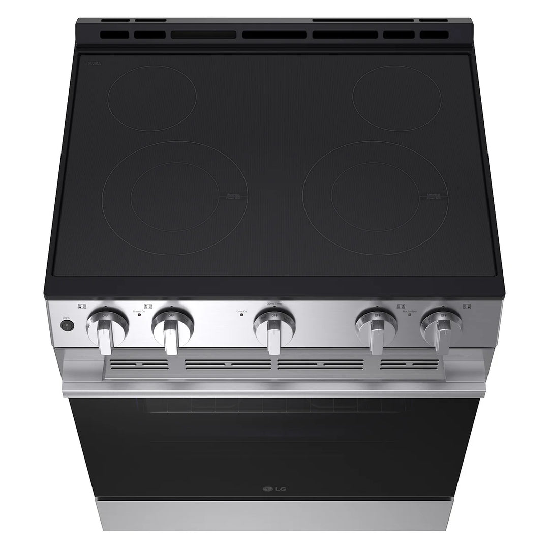 LG - 30 in. slide-in electric range with 6.3 cu. ft.