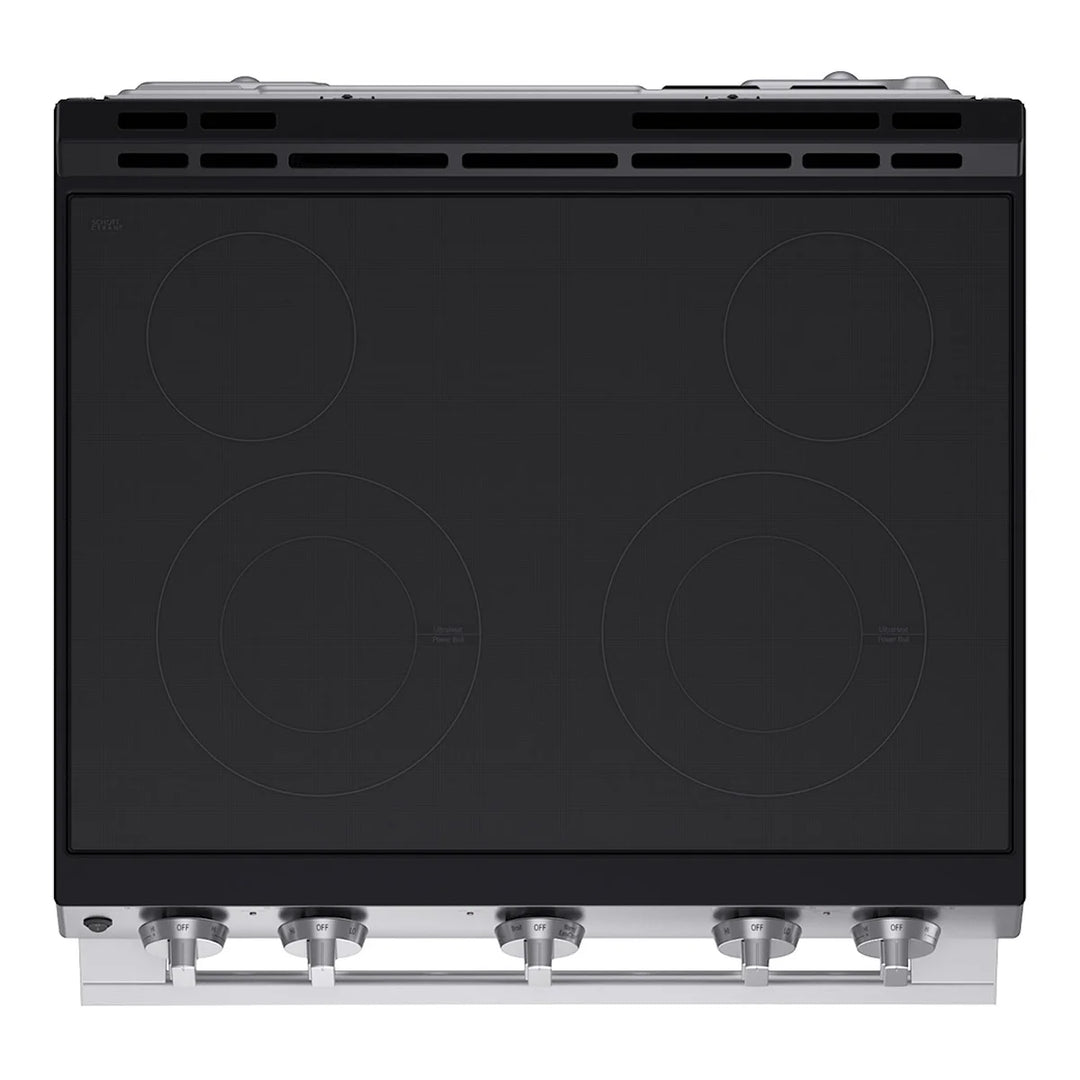LG - 30 in. slide-in electric range with 6.3 cu. ft.