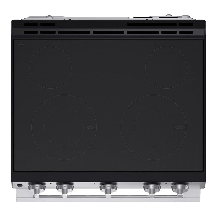 LG - 30 in. slide-in electric range with 6.3 cu. ft.