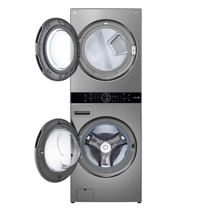 LG - Single Unit WashTower Washer 5.2 cu ft, Dryer 7.4 cu ft
