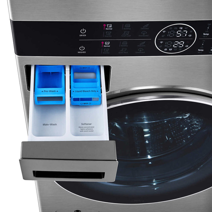LG - Single Unit WashTower Washer 5.2 cu ft, Dryer 7.4 cu ft