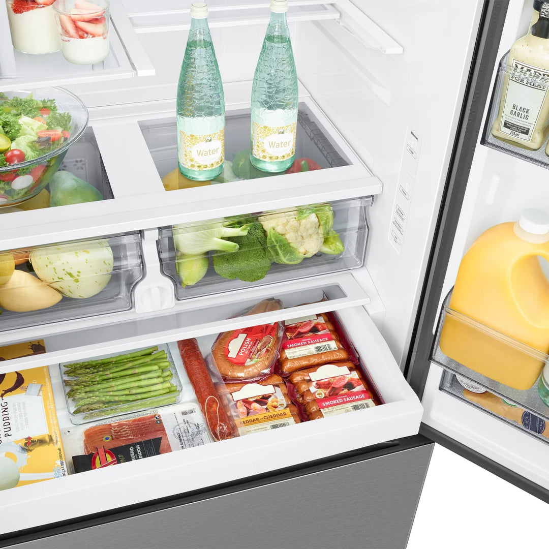 Samsung - Réfrigérateur à portes françaises en acier inoxydable