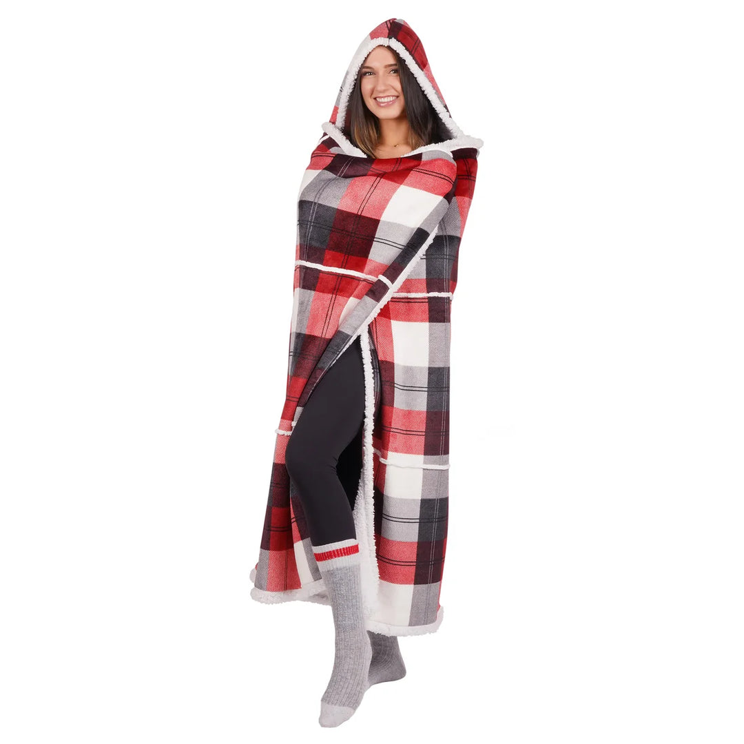 Life Comfort Sherpa Hooded Throw