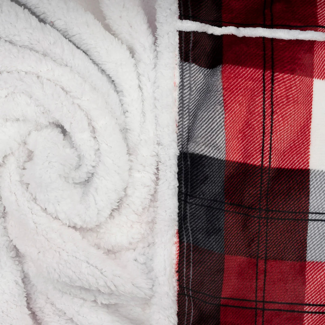 Life Comfort Sherpa Hooded Throw