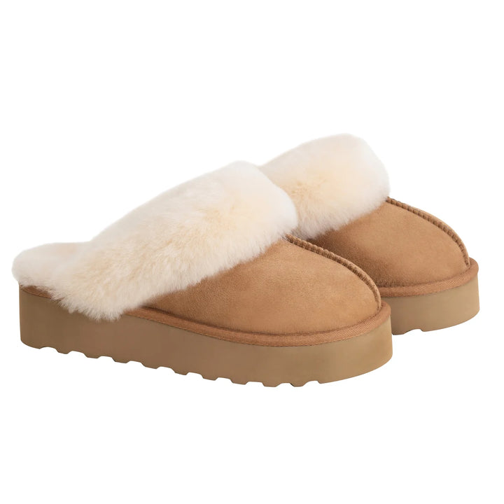 Kirkland Signature - Sheepskin Platform Slippers