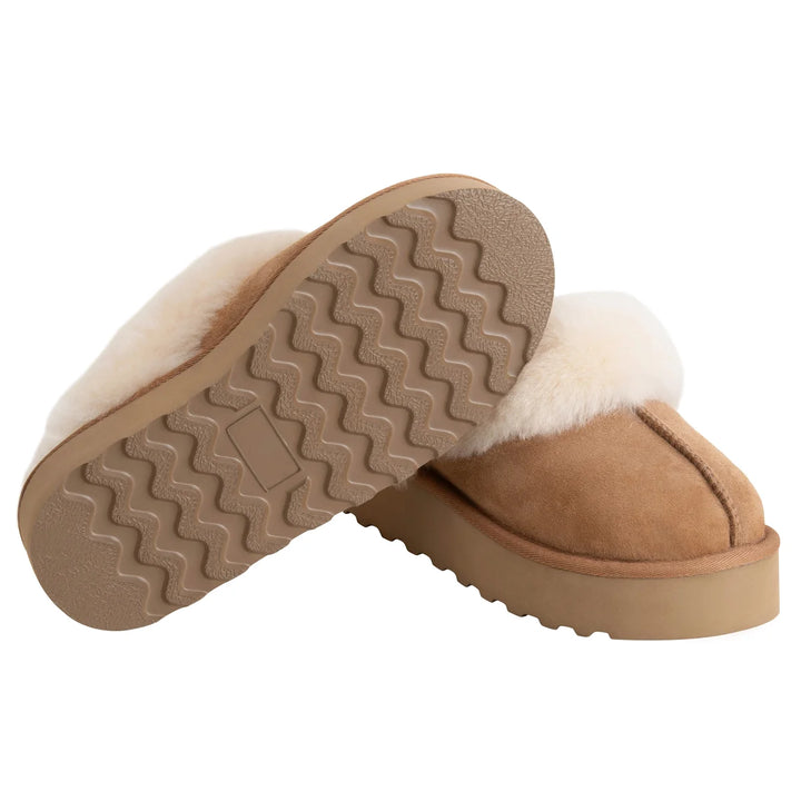 Kirkland Signature - Sheepskin Platform Slippers