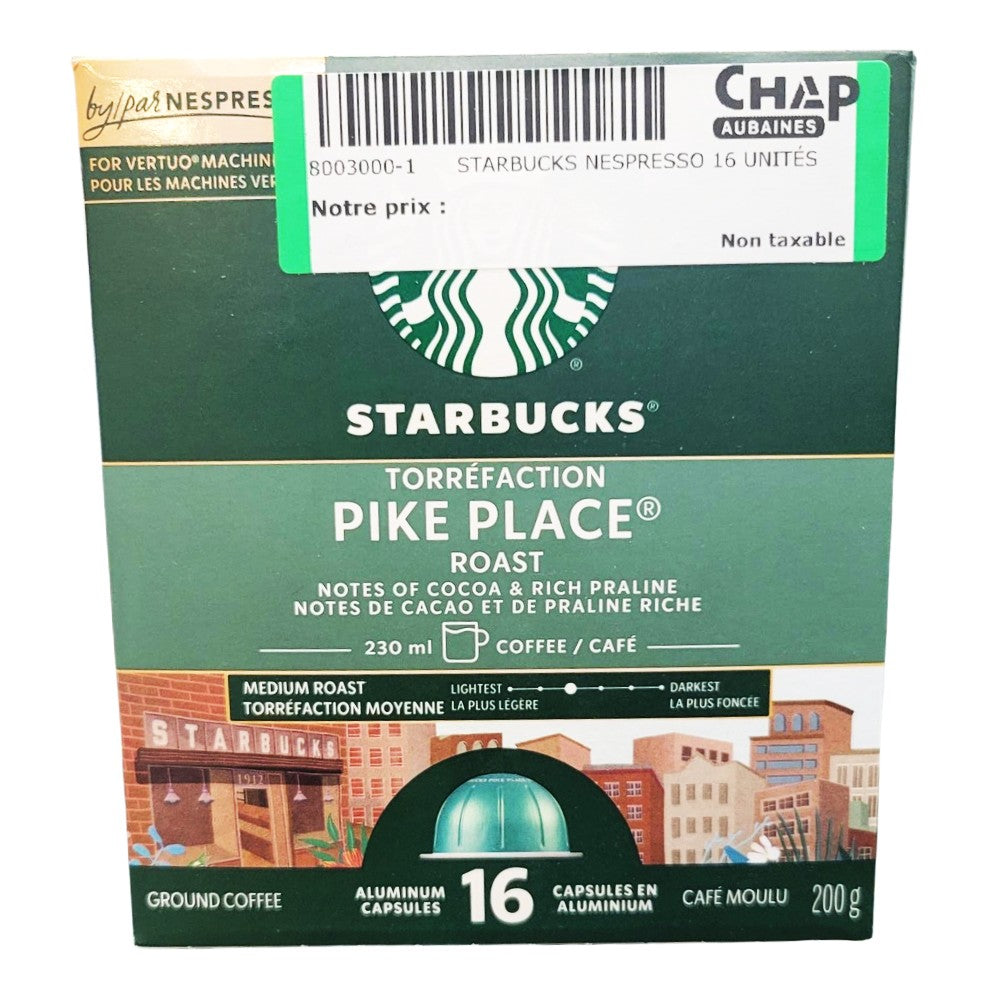 Starbucks - Capsules de café Vertuo Line par Nespresso