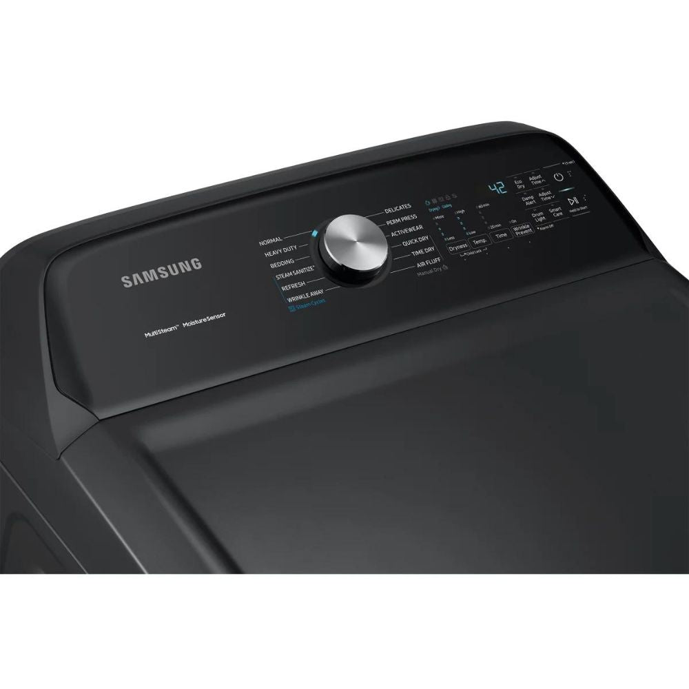 Samsung - Black Stainless Steel Electric Dryer