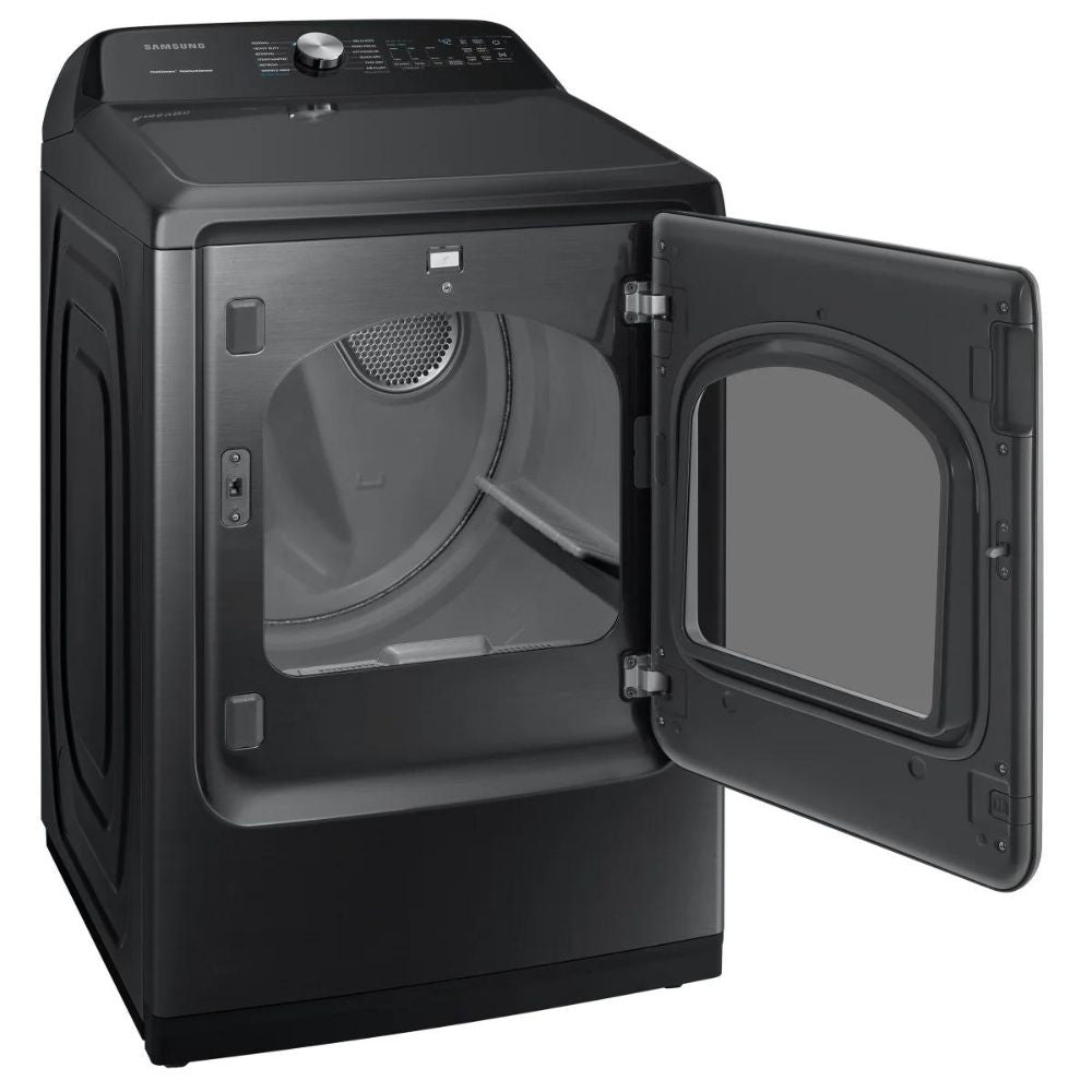 Samsung - Black Stainless Steel Electric Dryer