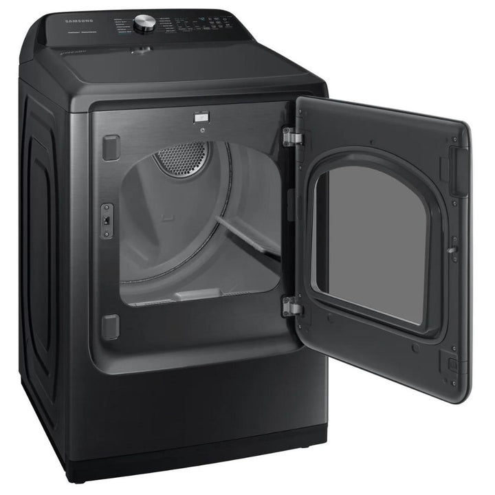 Samsung - Black Stainless Steel Electric Dryer