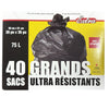 Ultra-Strong Garbage Bags, 40 Bags