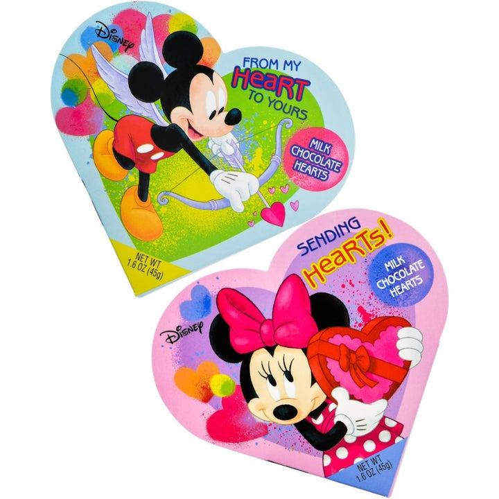 Disney - Mickey and Minnie Heart-Shaped Milk Chocolate Box