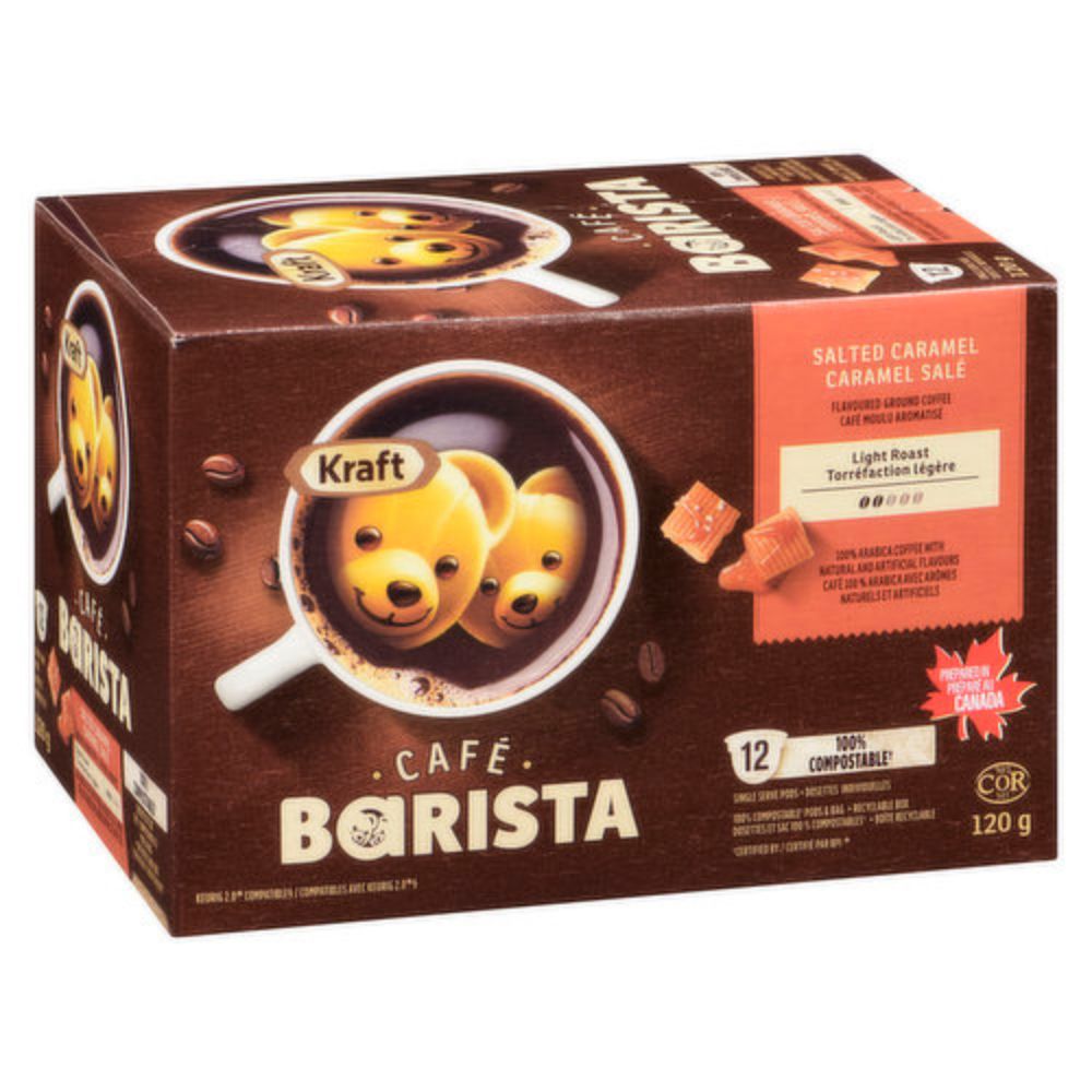 Kraft - Barista Coffee Pods, Salted Caramel. Light Roast, 12 cups