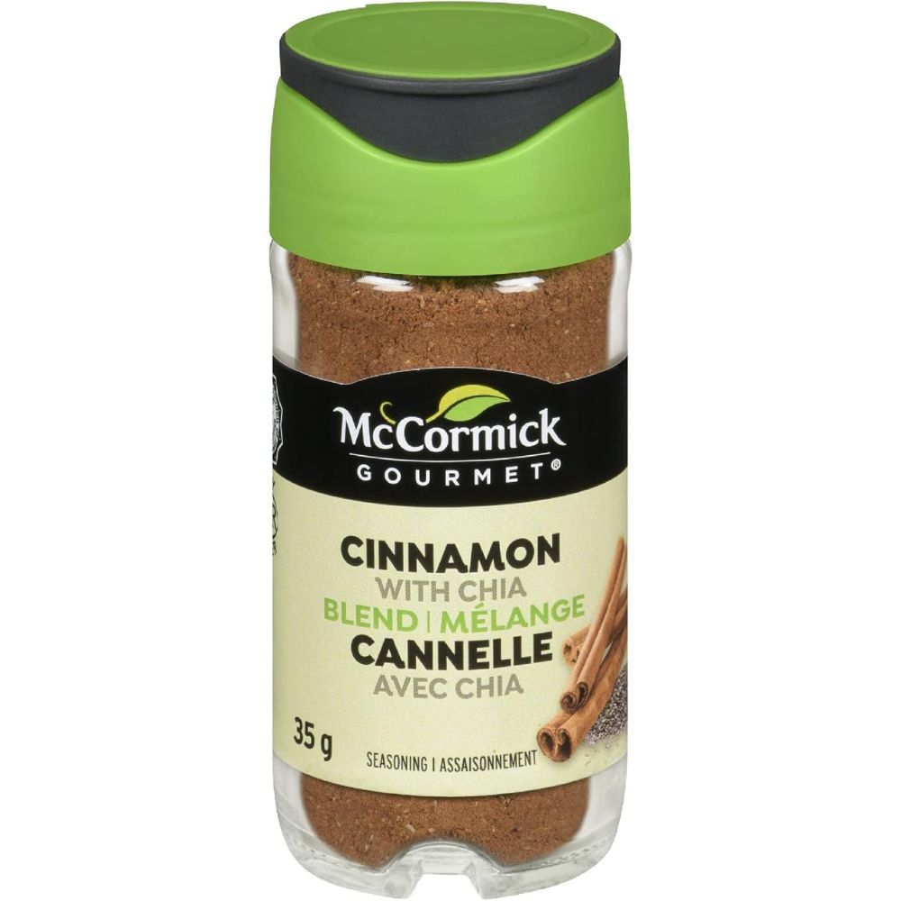 McCormick - Bouteille d'assaisonnement à la cannelle avec chia, 35 g