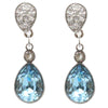 Swarovski - Boucles d'oreilles plaqué aqua et cristal blanc, 5465296
