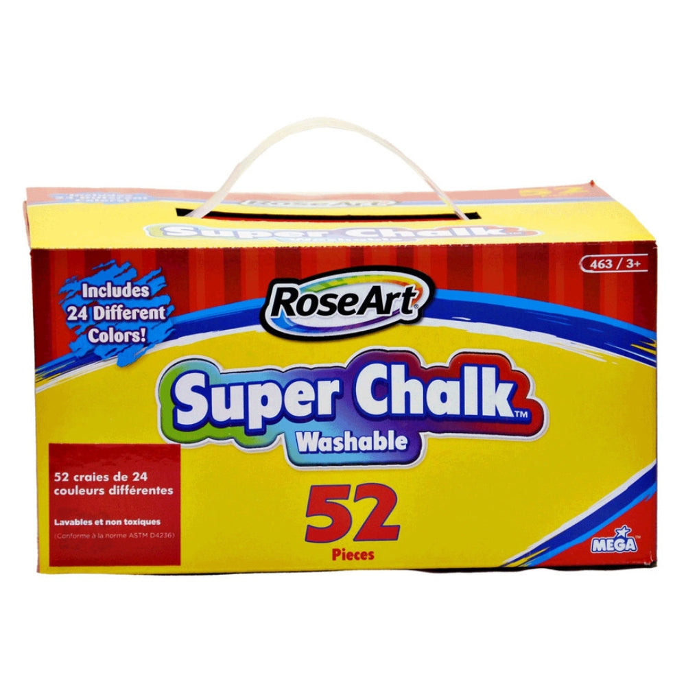 RoseArt - Super Crak Washable Chalk, pack of 52