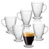 JoyJolt - Ensemble de 6 tasses en verre Declan de 473 ml