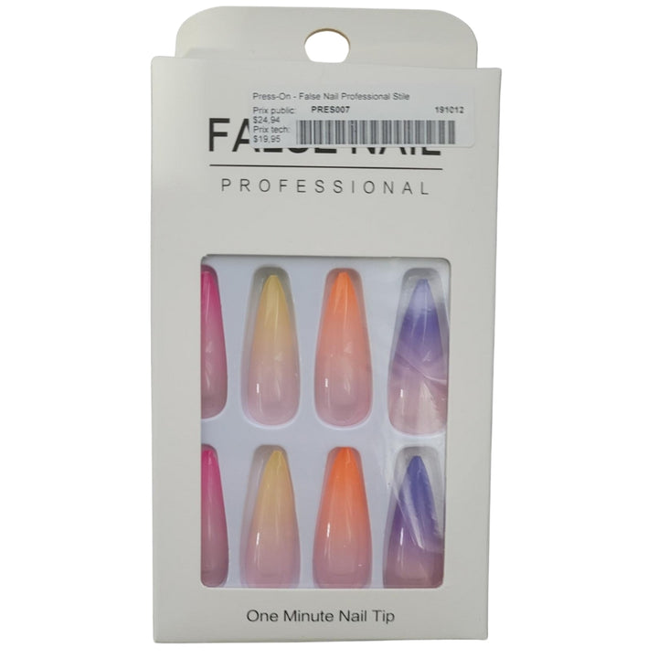 Press-On - Assorted Press-On Nails, 24 Pieces