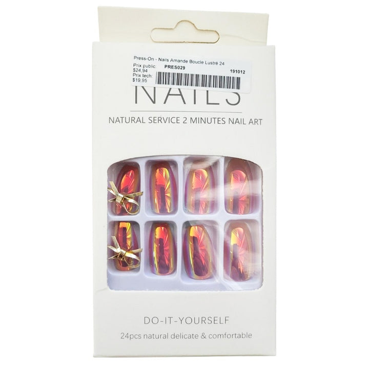 Press-On - Assorted Press-On Nails, 24 Pieces