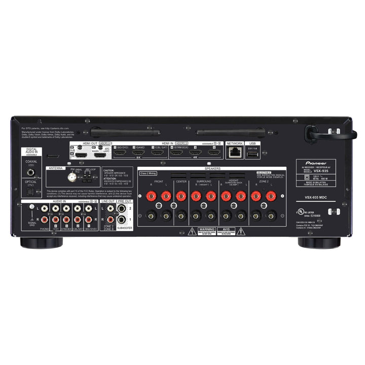 Pioneer - Récepteur AV réseau Ultra HD 8K 7.2 canaux VSX-935