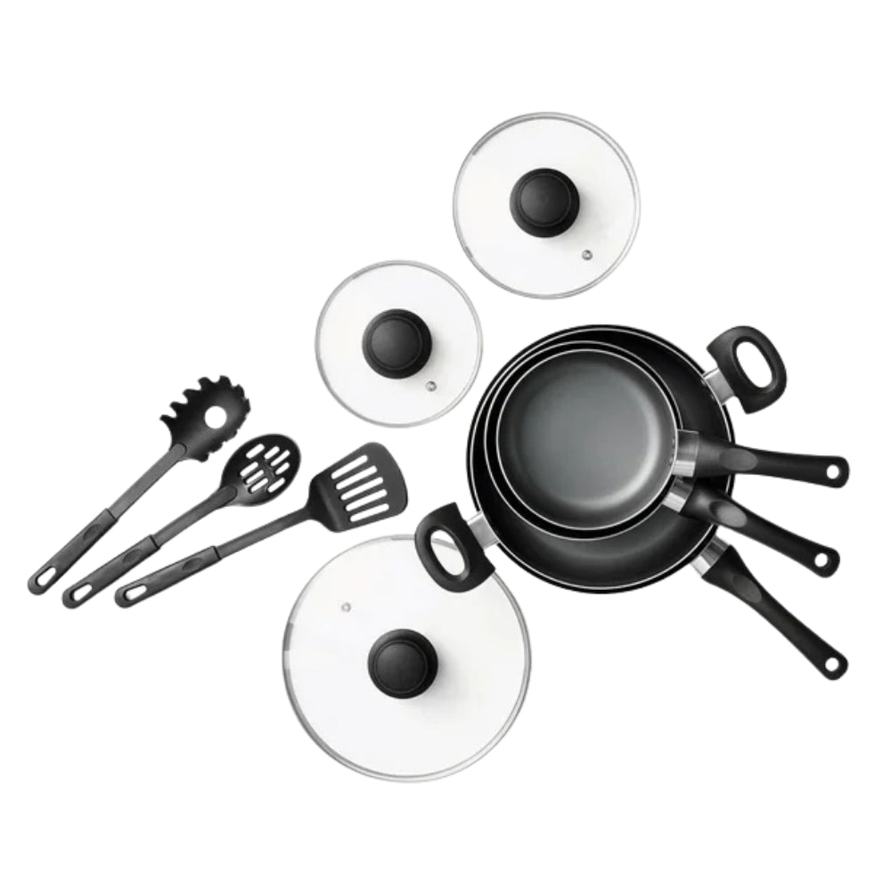 Starbasix - Batterie de cuisine avec surface antiadhésive 10-pièces