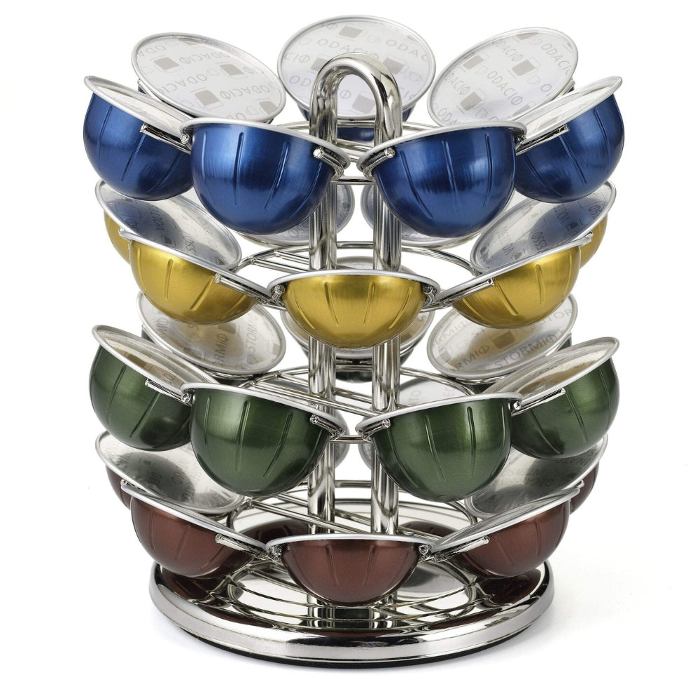 Heritage - Carrousel de rangement pivotant pour dosettes de café, 28 capsules