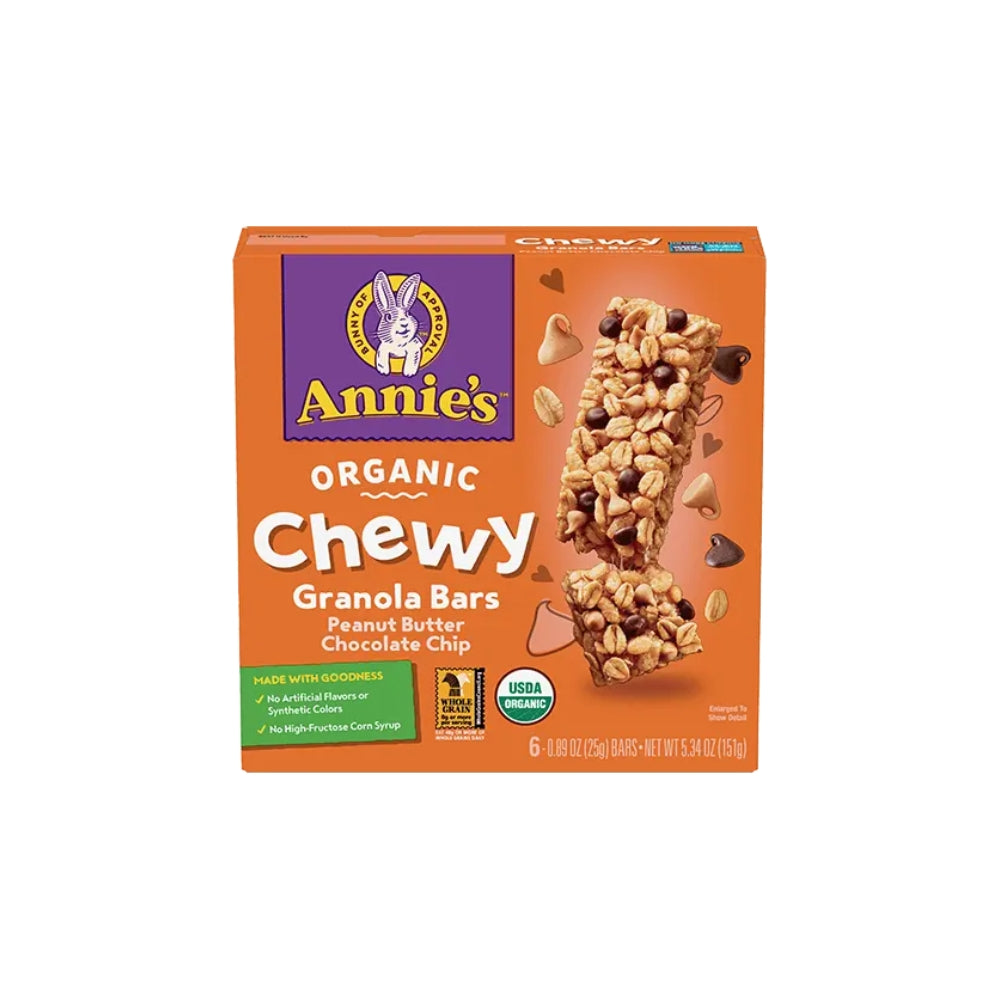 Annie's - Barres granola moelleuses chocolat et beurre de cacahuète bio
