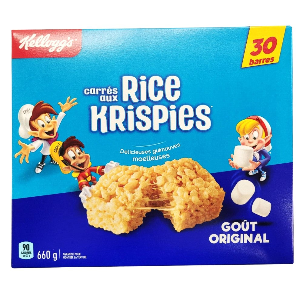Kellogg's - Rice Krispies 30 Square Bars Box 660 g